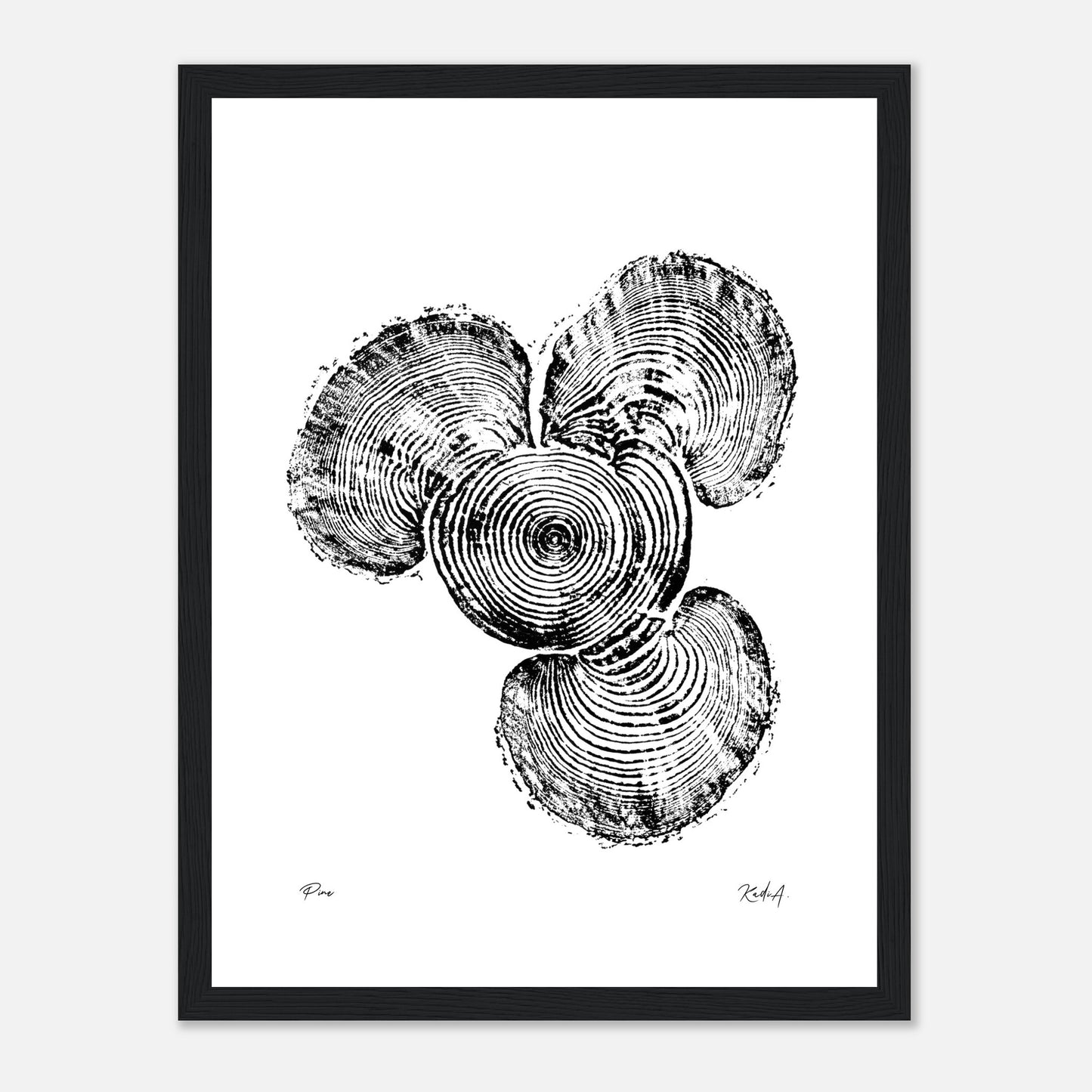 Print #3F - Pine - with Frame