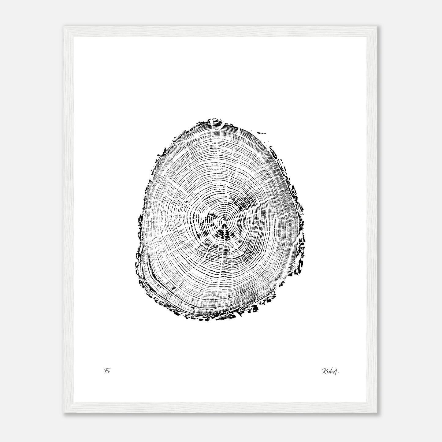 Print #2F - Fir - with Frame