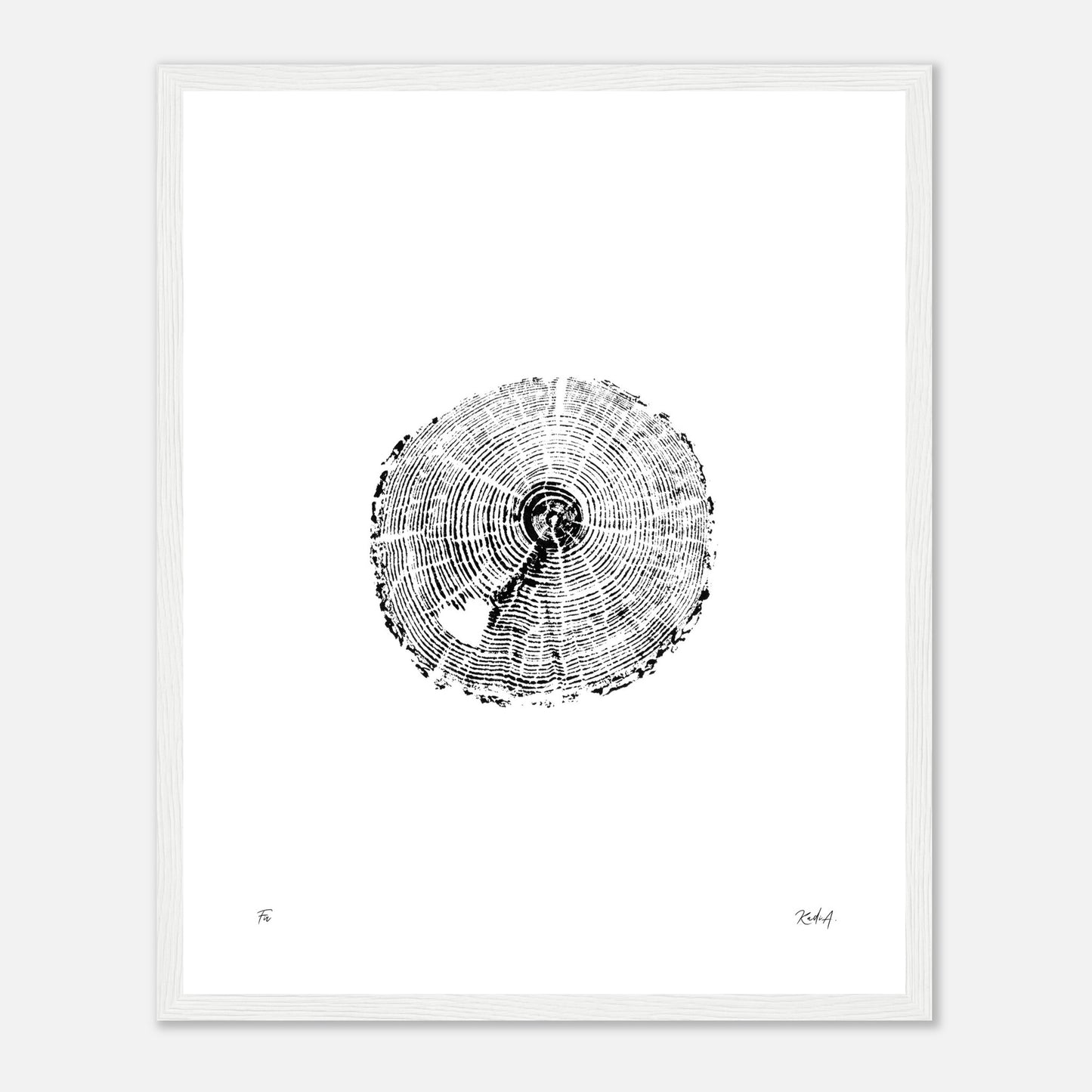 Print #27F - Fir - with Frame